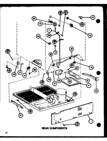 Rear Components (Tmi16k / P7803231w) (Tmi16k / P7803232w) parts for Amana Top-Mount Refrigerator TMI16K-P7803231W from AppliancePartsPros.com