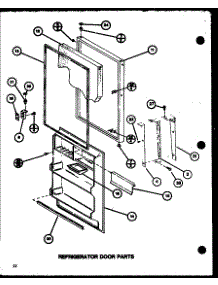 Refrigerator Door Parts (Tmi18k / P7803233w) (Tmi18k / P7803234w) parts for Amana Top-Mount Refrigerator TMI16K-P7803231W from AppliancePartsPros.com