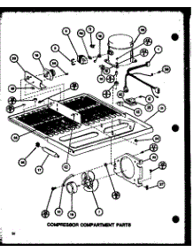 Compressor Compartment Parts (Tmi18k / P7803233w) (Tmi18k / P7803234w) parts for Amana Top-Mount Refrigerator TMI16K-P7803231W from AppliancePartsPros.com
