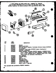 8 Cube Compact Ice Maker (Ic3k / P7621310w) parts for Amana Top-Mount Refrigerator TMI16K-P7803231W from AppliancePartsPros.com