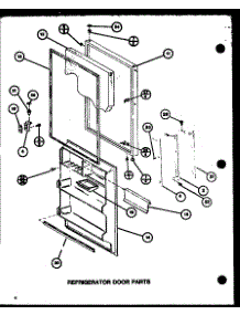 Refrigerator Door Parts (Tmi16k / P7803231w) (Tmi16k / P7803232w) parts for Amana Top-Mount Refrigerator TMI16K-P7803232W from AppliancePartsPros.com