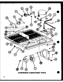 Compressor Compartment Parts (Tmi16k / P7803231w) (Tmi16k / P7803232w) parts for Amana Top-Mount Refrigerator TMI16K-P7803232W from AppliancePartsPros.com