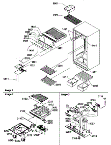 Interior Cabinet And Drain Block Assembly parts for Amana Top-Mount Refrigerator TMI17TB-P1306001WW from AppliancePartsPros.com