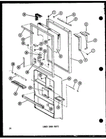 Lower Door Parts (Tr20b-C / P73500-17Wc) (Tr20b-A / P73500-17Wa) (Tr20b-G / P73500-17Wg) (Tr20b / P73500-17W) (Tr20b-L / P73500-17Wl) (Tc20c-C / P73500-21Wc) (Tc20c-A / P73500-21Wa) (Tc20c-G / P73500-21Wg) (Tc20c / P73500-21W) (Tc20c-L / P73500-21Wl) parts for Amana Top-Mount Refrigerator TMI18C-P73500-20W from AppliancePartsPros.com
