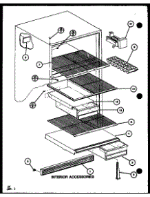 Interior Accessories (Tm20k / P7791118w) (Tm20k / P7791119w) (Tmi20k / P7791120w) (Tmi20k / P7791121w) parts for Amana Top-Mount Refrigerator TMI18K-P7791116W from AppliancePartsPros.com