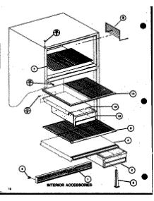 Interior Accessories (Tmi16k / P7803231w) (Tmi16k / P7803232w) parts for Amana Top-Mount Refrigerator TMI18K-P7803234W from AppliancePartsPros.com