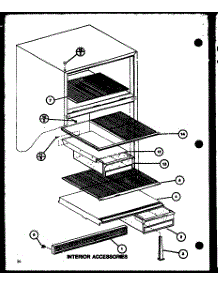 Interior Accessories (Tmi18k / P7803233w) (Tmi18k / P7803234w) parts for Amana Top-Mount Refrigerator TMI18K-P7803234W from AppliancePartsPros.com