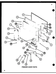 Freezer Door Parts (Tc22h / P7711034w) (Tc22h / P7711035w) parts for Amana Top-Mount Refrigerator TMI20H-P7711031W from AppliancePartsPros.com