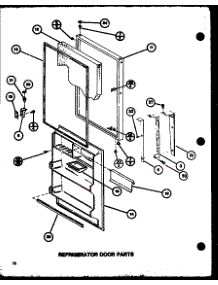 Refrigerator Door Parts (Tmi20k / P7803235w) (Tmi20k / P7803236w) parts for Amana Top-Mount Refrigerator TMI20K-P7803236W from AppliancePartsPros.com