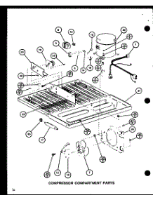 Compressor Compartment Parts (Trg18sph / P7711028w) (Trg18sph / P7711029w) (Tm18h / P7711032w) (Tr18h / P7711033w) parts for Amana Top-Mount Refrigerator TMI20SPH-P7711030W from AppliancePartsPros.com