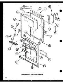 Refrigerator Door Parts (Tc22h / P7711034w) (Tc22h / P7711035w) parts for Amana Top-Mount Refrigerator TMI20SPH-P7711030W from AppliancePartsPros.com