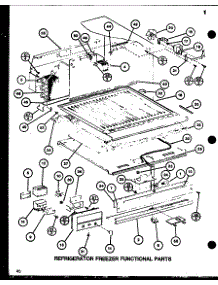 Refrigerator Freezer Functional Parts (Tc22h / P7711034w) (Tc22h / P7711035w) parts for Amana Top-Mount Refrigerator TMI20SPH-P7711030W from AppliancePartsPros.com