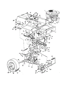 Engine / Lower Frame parts for Mtd Front-Engine Lawn Tractor TMO-33931A from AppliancePartsPros.com