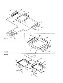 Shelving And Crisper Frame parts for Amana Top-Mount Refrigerator TN21V2C-P1315907WC from AppliancePartsPros.com