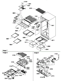 Interior Cabinet And Drain Block Assembly parts for Amana Top-Mount Refrigerator TN22CW-P1300704WW from AppliancePartsPros.com