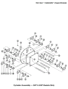 Cylinder Assembly - 5Hp & 8Hp Models Only Drawing Six parts for Troy-Bilt Chipper Shredder TOMAHAWK SERIAL #T5300100 AND UP from AppliancePartsPros.com