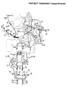 The 8Hp Briggs & Stratton Electric Start System  Drawing 8. parts for Troy-Bilt Chipper Shredder TOMAHAWK SERIAL #T5300100 AND UP from AppliancePartsPros.com