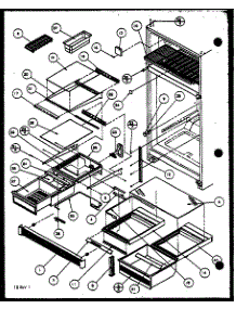 Shelves (Tq22qbw / P1114801ww) (Tq22qbl / P1114801wl) (Tq22qbg / P1114801wg) parts for Amana Top-Mount Refrigerator TQ18QB2L-P1111309WL from AppliancePartsPros.com