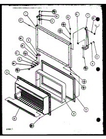 Freezer Door (Tq18qbw / P1111305ww) (Tq18qbg / P1111305wg) (Tq18qbl / P1111305wl) (Tq18qbw / P1111306ww) (Tq18qbl / P1111306wl) (Tq18qbg / P1111306wg) (Tq18qb2w / P1111309ww) (Tq18qb2l / P1111309wl) (Tq20qbg / P1111603wg) (Tq20qbl / P1111603wl) (Tq20qbw / P1111603ww) (Tq20qbw parts for Amana Top-Mount Refrigerator TQ18QBW-P1111306WW from AppliancePartsPros.com