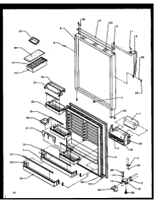 Refrigerator Door (Tz22r2l / P1157705wl) (Tz22r2e / P1157705we) (Tz22r2w / P1157705ww) (Tzi22r2e / P1168013we) (Tzi22r2l / P1168013wl) (Tzi22r2w / P1168013ww) parts for Amana Top-Mount Refrigerator TQ18R2L-P1158410WL from AppliancePartsPros.com