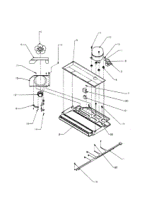 Compressor Compartment parts for Amana Top-Mount Refrigerator TQ18R3-P1158414WL from AppliancePartsPros.com