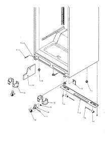 Cabinet Bottom parts for Amana Top-Mount Refrigerator TQ18R3-P1158414WL from AppliancePartsPros.com
