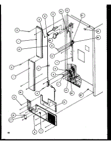 Cabinet Back parts for Amana Top-Mount Refrigerator TQ18RBL-P1158406WL from AppliancePartsPros.com