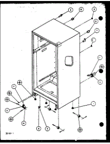 Cabinet (Tq18qbw / P1111305ww) (Tq18qbg / P1111305wg) (Tq18qbl / P1111305wl) (Tq18qbw / P1111306ww) (Tq18qbl / P1111306wl) (Tq18qbg / P1111306wg) (Tq18qb2w / P1111309ww) (Tq18qb2l / P1111309wl) (Tq20qbg / P1111603wg) (Tq20qbl / P1111603wl) (Tq20qbw / P1111603ww) (Tq20qbw / P1111 parts for Amana Top-Mount Refrigerator TQ22QBW-P1114801WW from AppliancePartsPros.com