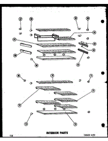 Interior Parts (Tr19f-1) (Td19f-1) parts for Amana Top-Mount Refrigerator TR15F-1-AG from AppliancePartsPros.com