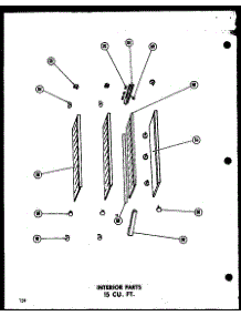Interior Parts 15 Cu. Ft. (T15-F) parts for Amana Top-Mount Refrigerator TR15F-1-AG from AppliancePartsPros.com