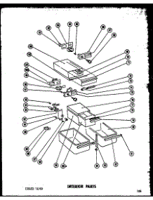 Interior Parts (T15-F) parts for Amana Top-Mount Refrigerator TR15F-1-AG from AppliancePartsPros.com