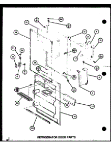Refrigerator Door Parts (Tm16g / P7651208w) (Tr16g / P7651209w) (Tm16spg / P7651212w) parts for Amana Top-Mount Refrigerator TR16G-P7651209W from AppliancePartsPros.com