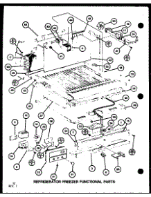 Refrigerator Freezer Functional Parts (Tm16g / P7651208w) (Tr16g / P7651209w) (Tm16spg / P7651212w) parts for Amana Top-Mount Refrigerator TR16G-P7651209W from AppliancePartsPros.com