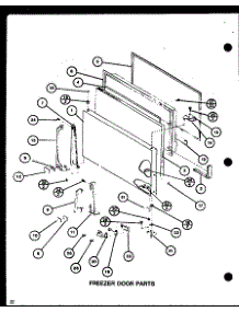 Freezer Door Parts (Tm18h / P7711005w) (Tm18h / P7711006w) (Tr18h / P7711007w) (Tr18h / P7711008w) (Tc18h / P7711009w) (Tc18h / P7711010w) parts for Amana Top-Mount Refrigerator TR16H-P7711004W from AppliancePartsPros.com