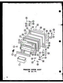 Freezer Door Assy 18 Cu. Ft. (Etm18j / P60178-8W) (Tm18j / P60178-3W) (Tm18j-A / P60178-3Wa) (Tm18j-C / P60178-3Wc) (Tm18j-Ag / P60178-3Wg) (Tc18j-C / P60178-4Wc) (Tc18j / P60178-4W) (Tc18j-Ag / P60178-4Wg) (Tc18j-A / P60178-4Wa) parts for Amana Top-Mount Refrigerator TR16J-A-P60178-2WA from AppliancePartsPros.com