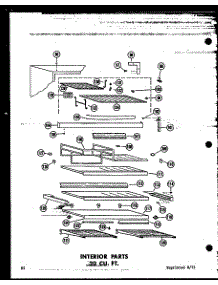 Interior Parts 20 Cu. Ft. (Tr20j / P60178-5W) (Tr20j-C / P60178-5Wc) (Tr20j-Ag / P60178-5Wg) (Tr20j-A / P60178-5Wa) (Td20j / P60178-6W) (Td20j-C / P60178-6Wc) (Td20j-Ag / P60178-6Wg) (Td20j-A / P60178-6Wa) parts for Amana Top-Mount Refrigerator TR16J-C-P60178-2WC from AppliancePartsPros.com