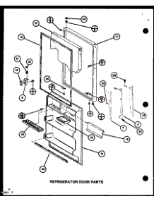 Refrigerator Door Parts (Tr16k / P7791122w) (Tr16k / P7791123w) (Tri16k / P7791124w) (Tri16k / P7791125w) (Tri16k / P7803237w) (Tri16k / P7803238w) parts for Amana Top-Mount Refrigerator TR16K-P7791122W from AppliancePartsPros.com