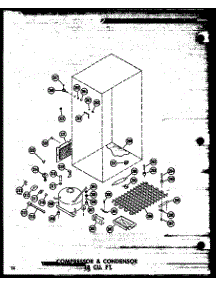 Compressor & Condenser 18 Cu.Ft. (Tm18n / P60236-51W) (Tm18n-C / P60236-51Wc) (Tm18n-Ag / P60236-51Wg) (Tm18n-A / P60236-51Wa) (Tm18n / P60236-61W) (Tm18n-Ag / P60236-61Wg) (Tm18n-C / P60236-61Wc) (Tm18n-A / P60236-61Wa) (Tc18n-A / P60236-53Wa) (Tc18n-C / P60236-53Wc) (Tc18n parts for Amana Top-Mount Refrigerator TR16N-C-P60236-50WC from AppliancePartsPros.com
