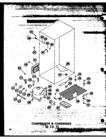 Compressor & Condenser 23 Cu. Ft. (Td23w / P60303-39W) parts for Amana Top-Mount Refrigerator TR16W-C-P60303-55WC from AppliancePartsPros.com