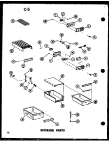 Interior Parts (Tr20f-L / P75288-14Wl) (Tr20f / P75288-14W) (Tr20f-G / P75288-14Wg) (Tr20f-C / P75288-14Wc) (Tr20f-A / P75288-14Wa) (Tm20f-G / P75288-4Wg) (Tm20f-A / P75288-4Wa) (Tm20f-C / P75288-4Wc) (Tm20f-L / P75288-4Wl) (Tm20f / P75288-4W) (Tc20f-C / P75288-8Wc) (Tc20f / P75 parts for Amana Top-Mount Refrigerator TR18F-C-P75288-13WC from AppliancePartsPros.com