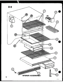 Interior Accessories (Tm18g / P75535-2W) (Tm20g / P75535-4W) parts for Amana Top-Mount Refrigerator TR18G-P75535-5W from AppliancePartsPros.com