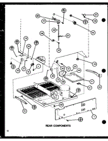 Rear Components (Tr18h / P7711036w) (Tc18h / P7711037w) parts for Amana Top-Mount Refrigerator TR18H-P7711036W from AppliancePartsPros.com