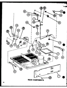 Rear Components (Tm16j / P7739001w) (Tr16j / P7739002w) parts for Amana Top-Mount Refrigerator TR18J-P7739004W from AppliancePartsPros.com