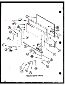 Freezer Door Parts (Tc22j / P7739013w) (Trg22j / P7739014w) parts for Amana Top-Mount Refrigerator TR18J-P7739004W from AppliancePartsPros.com