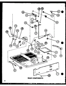 Rear Components (Tc22j / P7739013w) (Trg22j / P7739014w) parts for Amana Top-Mount Refrigerator TR18J-P7739004W from AppliancePartsPros.com