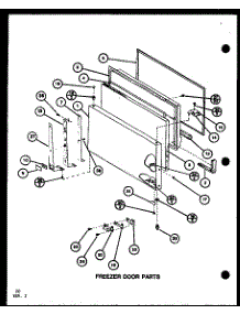 Freezer Door Parts (Tr18k / P7791126w) (Tr18k / P7791127w) (Tri18k / P7791128w) (Tri18k / P7791129w) (Trg18k / P7791150w) (Trg18k / P7791151w) parts for Amana Top-Mount Refrigerator TR18K-P7791127W from AppliancePartsPros.com