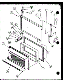 Freezer Door (Tr18qbw / P1111303ww) (Tr18qbg / P1111303wg) (Tr18qbl / P1111303wl) (Tr18qbw / P111304ww) (Tr18qbl / P1111304wl) (Tr18qbg / P1111304wg) (Tr18qb2w / P1111308ww) (Tr18qb2l / P1111308wl) (Trg18qbw / P1111310ww) (Trg18qbg / P1111310wg) (Trg18qbl / P1111310wl) (Trg18q parts for Amana Top-Mount Refrigerator TR18QBL-P1111303WL from AppliancePartsPros.com
