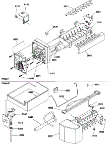 Ice Maker Assembly And Parts parts for Amana Top-Mount Refrigerator TR18TE-P1303102WE from AppliancePartsPros.com