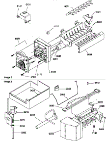 Ice Maker Assembly And Parts parts for Amana Top-Mount Refrigerator TR18VE-P1307401WE from AppliancePartsPros.com