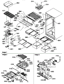 Interior Cabinet & Drain Block Assembly parts for Amana Top-Mount Refrigerator TR18VW-P1307401WW from AppliancePartsPros.com